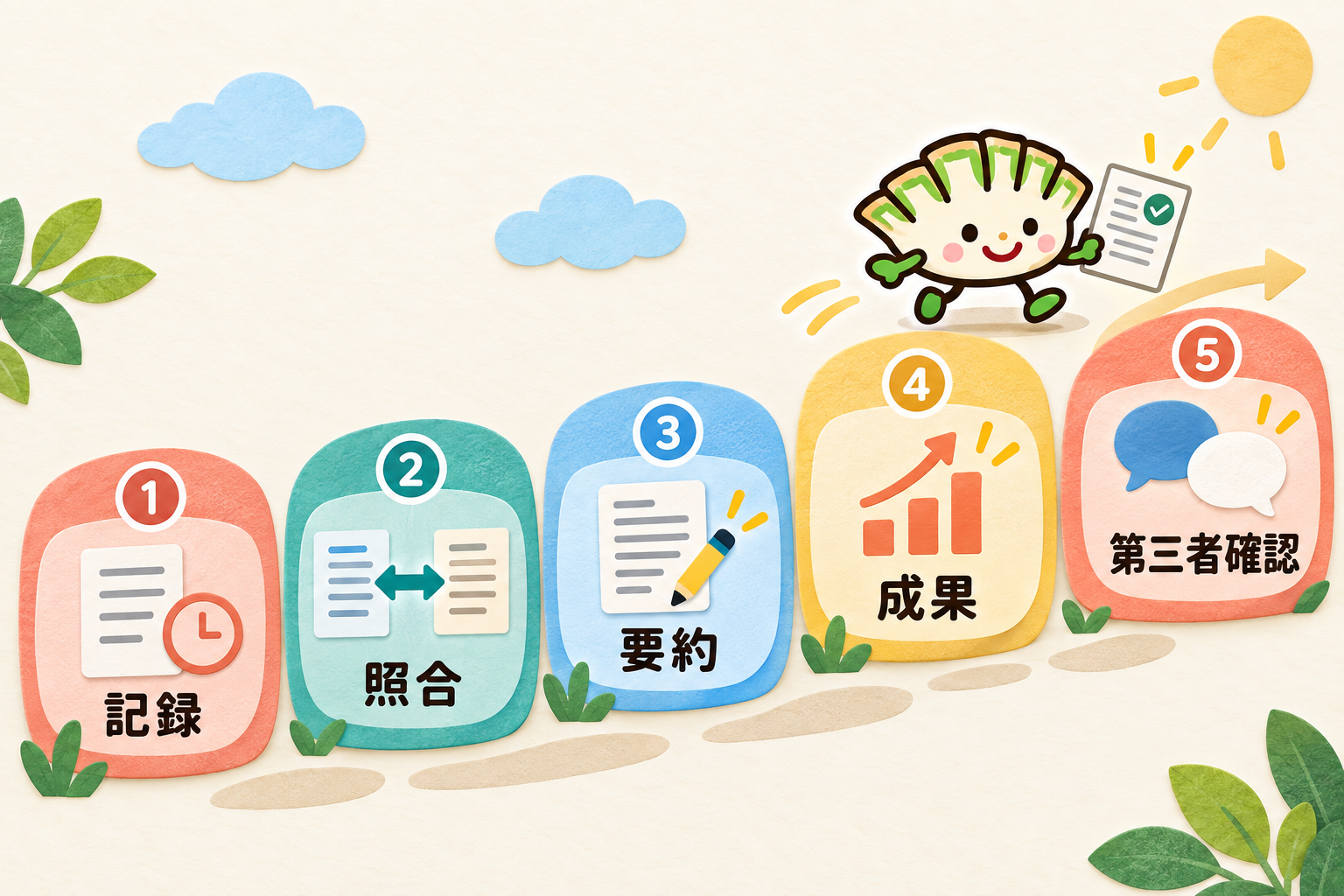 書類選考に落ちた後、記録・照合・要約・成果・第三者確認を行う5ステップ
