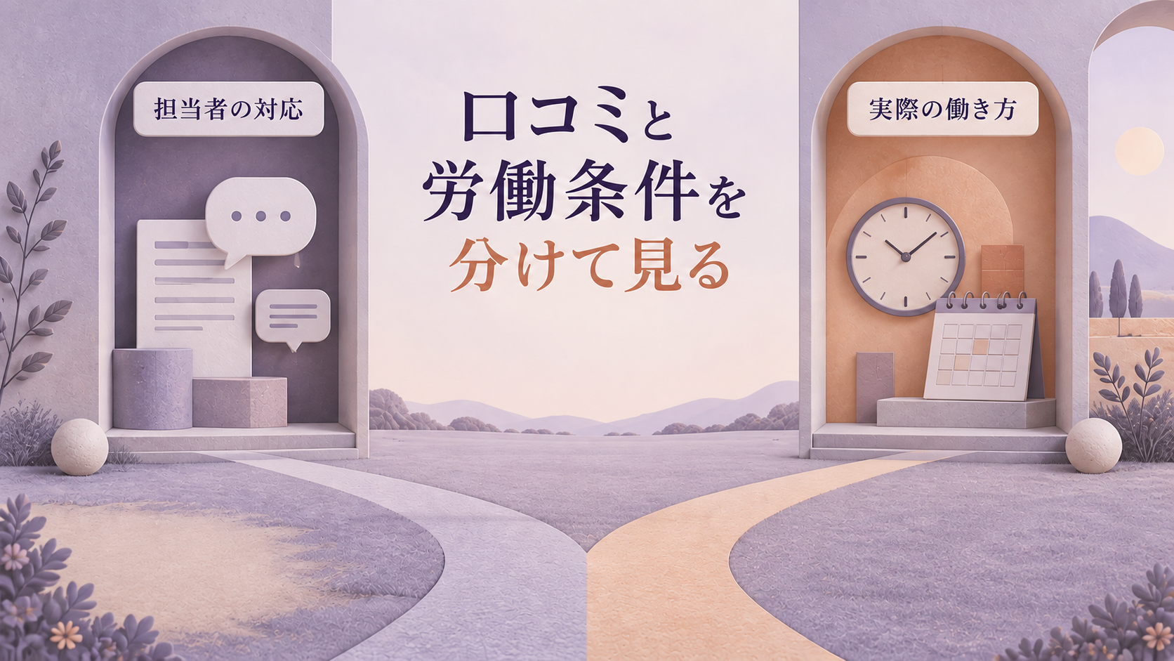 口コミは担当者の対応と実際の労働条件を分けて確認する